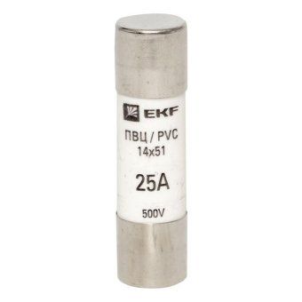вставка плавкая цилиндрическая пвц 14х51 25а ekf pvc-14x51-25 от магазина Штепсель и батарейка. - фото_2