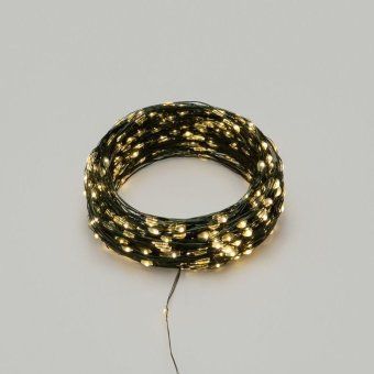 гирлянда светодиодная "роса" 50м 500led тепл. бел. ip20 230в с контроллером провод зел. neon-night 303-286 от магазина Штепсель и батарейка. - фото_2
