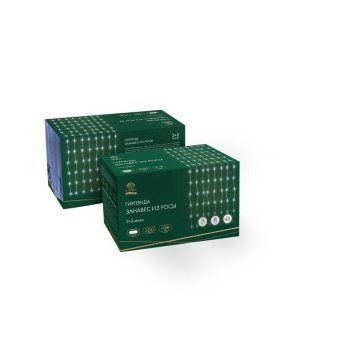 гирлянда светодиодная "роса "светодиодный дождь" 3х2м led бел. 12вт ip20 usb+пульт управления с крючками для крепления neon-night 315-875 от магазина Штепсель и батарейка. - фото_6