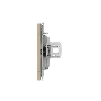 розетка компьютерная 1-м kant rj45 кат.6a без шторки ванильн. марципан dkc 7015673 от магазина Штепсель и батарейка. - фото_4