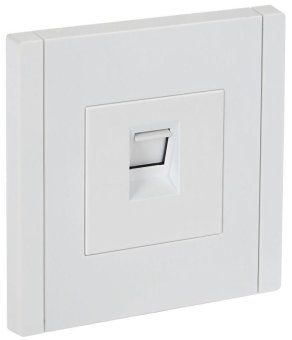 розетка компьютерная rj45 кат.5e forte&piano fp232 бел. iek fp-k10-1-k01 от магазина Штепсель и батарейка.