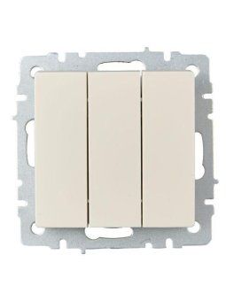 выключатель 3-кл. сп brite вс10-3-0-бркр 10а механизм беж. iek br-v30-0-10-k10 от магазина Штепсель и батарейка. - фото_2