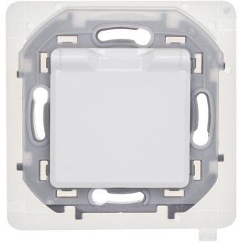 розетка 1-м сп inspiria 16а ip44 250в 2p+e защ. шторки с крышкой немецк. стандарт механизм бел. leg 673740 от магазина Штепсель и батарейка. - фото_2