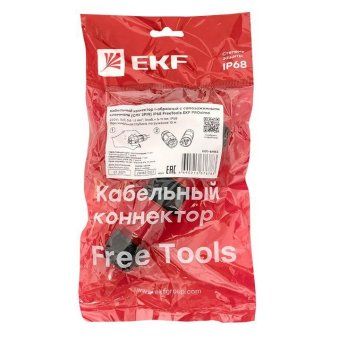 коннектор кабельный i-образ. разъемный (смк 3pin) ip68 freetools proxima ekf cct-smk3 от магазина Штепсель и батарейка. - фото_3