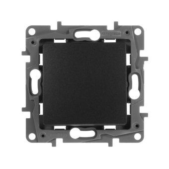 переключатель 1-кл. сп etika 10а ip20 250в 10ax авт. зажимы механизм антрацит leg 672605 от магазина Штепсель и батарейка.