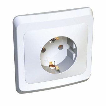 розетка 1-м сп этюд 16а ip20 250в с заземл. без защ. шторок бел. se pc16-003b от магазина Штепсель и батарейка. - фото_4