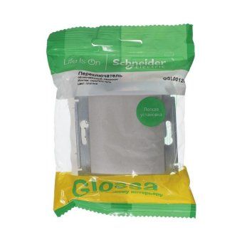 переключатель проходной 1-кл. сп glossa 10а ip20 (сх. 6) 10ax механизм платина se gsl001261 от магазина Штепсель и батарейка. - фото_3