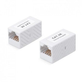 адаптер проходной rj45-rj45 (8p8c) кат.5e неэкранир. wr-ca-8p8c-c5e бел. wrline 505223 от магазина Штепсель и батарейка.