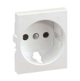 накладка розетки 75432- 75464-69 защ. шторки simon82 centralizations алюм. 82041-53 от магазина Штепсель и батарейка.