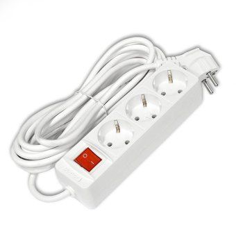 удлинитель 3х5м с заземл. 16а ip20 3.5квт пвс 3х1 с выкл. бел. domtok 2382 от магазина Штепсель и батарейка. - фото_3