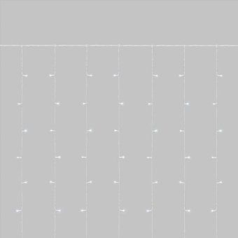 гирлянда светодиодная занавес 3х2м 264 led бел. прозр. пвх ip44 эффект мерцания 22 нити 12 led/нить neon-night 235-525 от магазина Штепсель и батарейка.