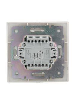 выключатель 3-кл. сп mira 10а ip20 с бел.вставкой бел. lezard 701-0202-109 от магазина Штепсель и батарейка. - фото_4