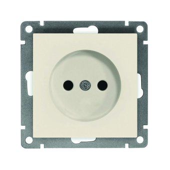 розетка 1-м сп афина 16а ip20 без заземл. механизм сл. кость (ivory) universal a0022-i от магазина Штепсель и батарейка.