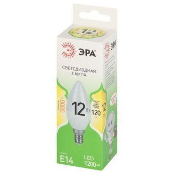 лампа светодиодная green line b35-12w-830-e14 gl 12вт свеча 3000к свет тепл. e14 эра б0067089 от магазина Штепсель и батарейка. - фото_2