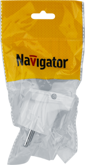 вилка угловая 61 362 nca-pl04-16a-e-wh с заземл. бел. navigator 61362 от магазина Штепсель и батарейка. - фото_4