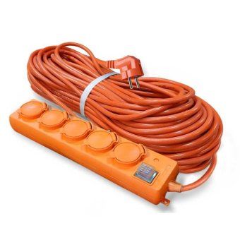 удлинитель-шнур 5х10м с заземл. 16а ip44 у10-026 пвс 3х1.5 с выкл. с индикатором сети с защ. крышкой universal 9633922 от магазина Штепсель и батарейка.