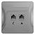 розетка компьютерная + телефонная 2-м сп glossa rj45 + rj11 кат.5e механизм алюм. se gsl000385 от магазина Штепсель и батарейка.