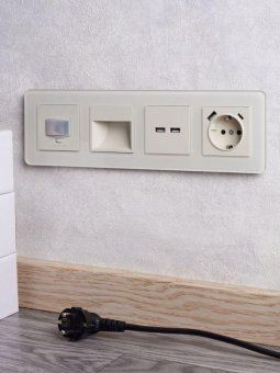 розетка brite usb a+a 3.1а рю10-1-бркр механизм беж. iek br-u21-d31-k10 от магазина Штепсель и батарейка. - фото_8