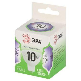 лампа светодиодная green line mr16-10w-865-gu5.3 gl 10вт софит 6500к свет холод. gu5.3 эра б0066997 от магазина Штепсель и батарейка. - фото_2