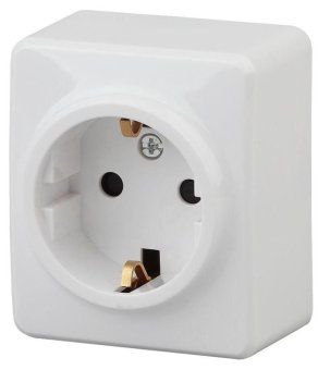 розетка 1-м оп эра эксперт 11-2203-01 16а ip20 250в 2p+e schuko бел. эра б0020685 от магазина Штепсель и батарейка.