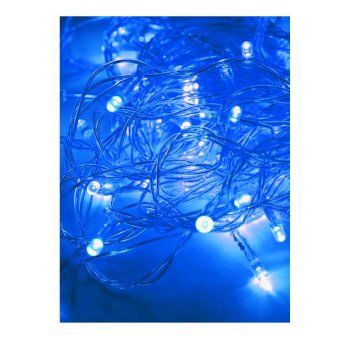 гирлянда светодиодная 80led син. прозр. провод 8.8м (7.3+1.5) 8 режимов мигания ip20 син. космос koc_gir80led_b от магазина Штепсель и батарейка.