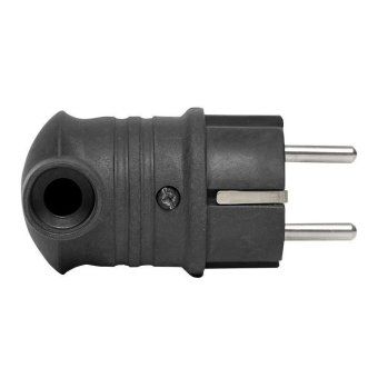вилка угловая 16а 2p+pe 230в ip44 каучук черн. proxima ekf rps-017-16-230-44-r от магазина Штепсель и батарейка. - фото_2