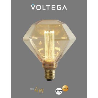 лампа светодиодная филаментная loft 271 d125le 4вт 1800к e27 voltega 8562 от магазина Штепсель и батарейка. - фото_6