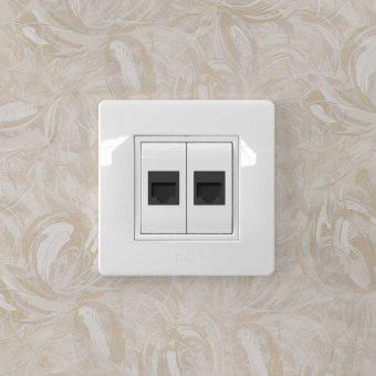 розетка компьютерная 1-м сп 1мод. brava rj45 кат.5e бел. dkc 76654b от магазина Штепсель и батарейка. - фото_4