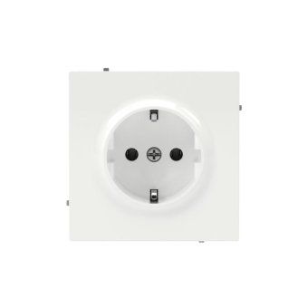 розетка силовая kant 2p+e без шторки бел. магнолия dkc 7000033 от магазина Штепсель и батарейка.