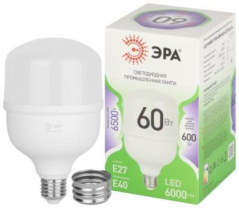 лампа светодиодная green line power t100-60w-865-e27/e40 gl 60вт колокол 6500к свет холод. e27/e40 эра б0066980 от магазина Штепсель и батарейка.
