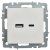 розетка brite usb a+c 18вт рю11-1-брб механизм бел. iek br-u22-018-k01 от магазина Штепсель и батарейка. - фото_2