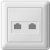розетка телефонная 2-м сп w59 rj11 1а бел. sche rsi-251tt-18(рси-251tt-18) от магазина Штепсель и батарейка.