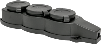 колодка 3-м 16а ip44 2p+pe 230в с защ. крышками каучук ekf rps-015-16-230-44 от магазина Штепсель и батарейка.
