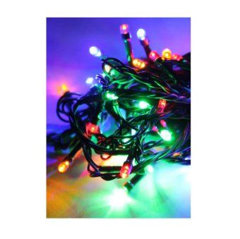 гирлянда светодиодная 100led зел. провод 10.8м 8 режимов мигания ip20 мультиколор космос koc_gir100led_rgb от магазина Штепсель и батарейка.