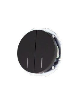 выключатель 2-кл. сп osen 10а ip20 с подсветкой механизм черн. бархат lezard 743-4288-112 от магазина Штепсель и батарейка. - фото_2