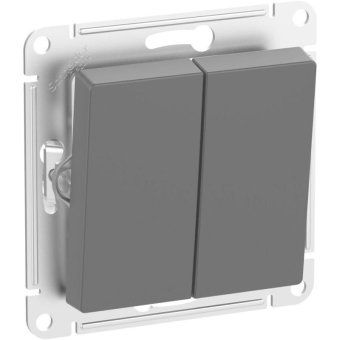 выключатель 2-кл. atlasdesign aqua ip44 (сх. 5) 10ax механизм карбон se atn441051 от магазина Штепсель и батарейка.