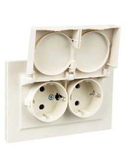 розетка 2-м сп brite рсбш12-3-44-бркр 16а в сборе ip44 с крышкой беж. iek br-r26-16-44-k10-f от магазина Штепсель и батарейка. - фото_6