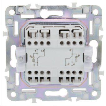 выключатель проходной 2-кл. skandy 10а sk-v10g с индикацией графит iek sk-v22-1-10-k53 от магазина Штепсель и батарейка. - фото_4