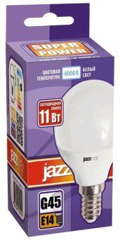 лампа светодиодная pled-sp 11вт g45 4000к нейтр. бел. e14 230в/50гц jazzway 5019270 от магазина Штепсель и батарейка. - фото_3