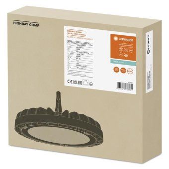 светильник светодиодный high bay compact дсп 133вт 6500к 16000лм ip65 черн. хайбей темперир. стекло ledvance 4058075764453 от магазина Штепсель и батарейка. - фото_2