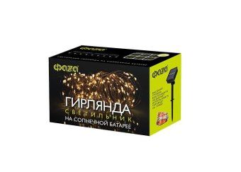 светильник светодиодный садовый slr-g03-100y нить 100led желт. на солнечн. батарее фаzа 5033320 от магазина Штепсель и батарейка. - фото_2