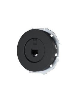 розетка компьютерная сп osen rj45 кат.6 механизм черн. бархат lezard 743-4288-140 от магазина Штепсель и батарейка. - фото_2