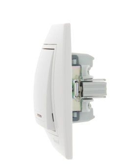 выключатель 2-кл. сп mira 10а ip20 с подсветкой с бел. вставкой бел. lezard 701-0202-112 от магазина Штепсель и батарейка. - фото_5