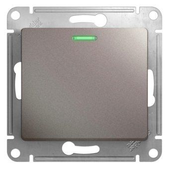 выключатель 1-кл. сп glossa 10а ip20 (сх. 1а) 10ax с подсветкой механизм платина se gsl001213 от магазина Штепсель и батарейка.