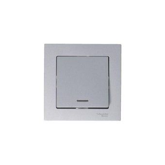 выключатель 1-кл. сп atlasdesign 10а ip20 (сх. 1а) 10ax с подсветкой механизм алюм. se atn000313 от магазина Штепсель и батарейка. - фото_7