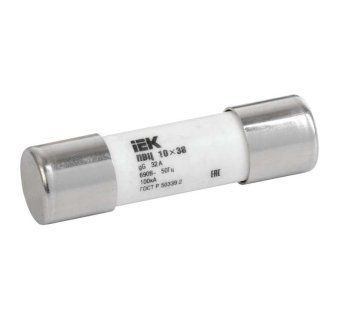 вставка плавкая цилиндрическая пвц 10х38 25а iek cfl10-025 от магазина Штепсель и батарейка.