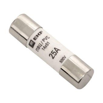 вставка плавкая цилиндрическая пвц 14х51 25а ekf pvc-14x51-25 от магазина Штепсель и батарейка.