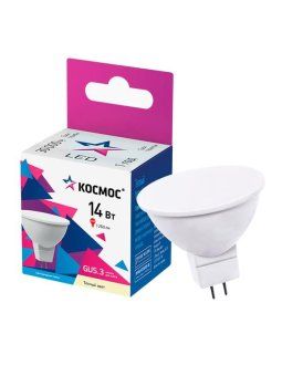 лампа светодиодная jcdr 14вт gu5.3 3000к 174-265в космос lkecled14wjcdrc30 от магазина Штепсель и батарейка.