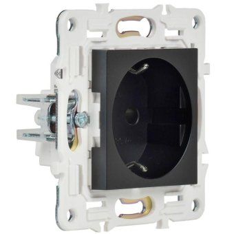 розетка skandy 16а с заземл. защ. шторки sk-r04bl черн. iek sk-r14-16-k02 от магазина Штепсель и батарейка. - фото_3
