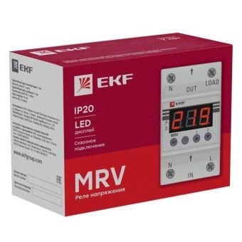 реле напряжения с дисплеем mrv 63а proxima ekf mrv-63a от магазина Штепсель и батарейка. - фото_4